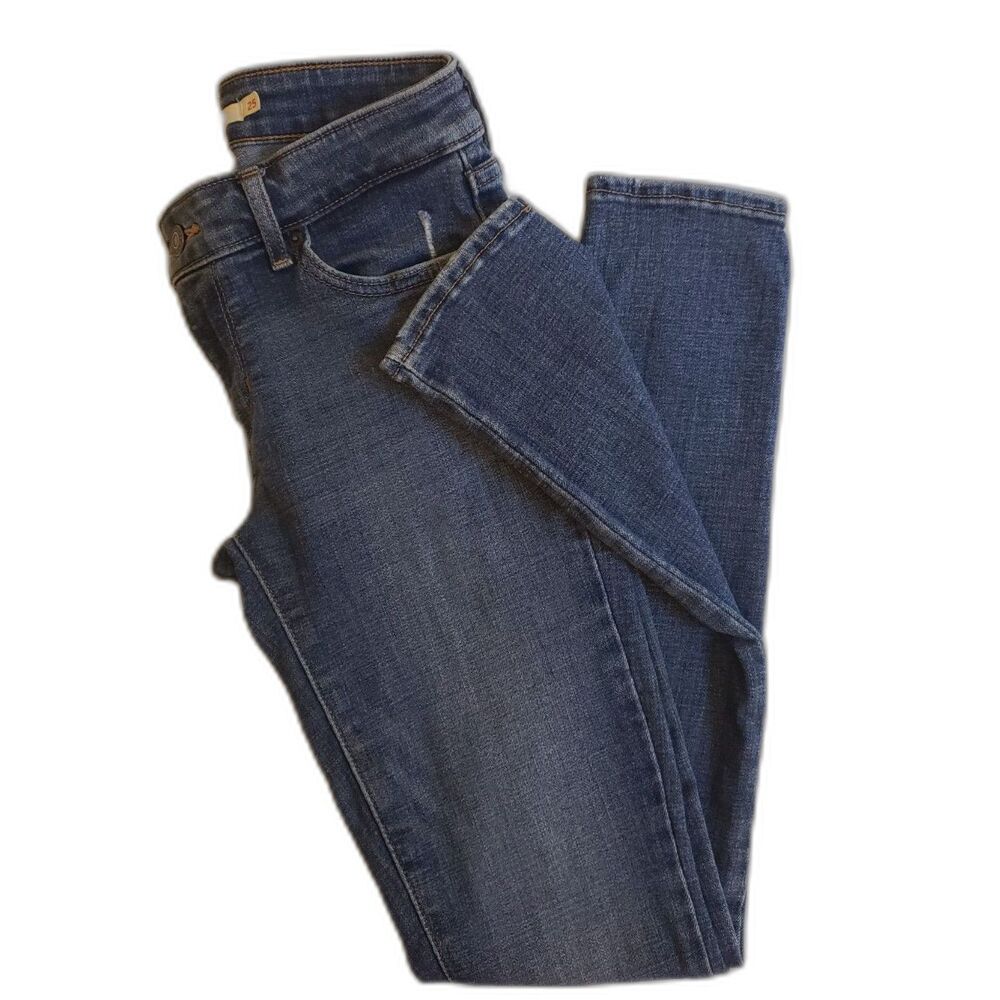 Levi's - 711 Skinny Jeans - Blue - Women Size 25 - Picture 4 of 8